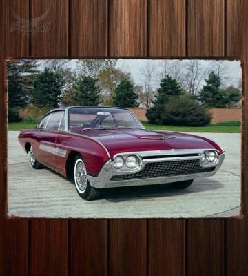 Металлическая табличка Ford Thunderbird Italien Concept Car